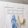 Wall-Wire-Grid-Panel-Hooks-4 Over the Door Metal Hook Rack – Space Saving 4 Hook Organizer