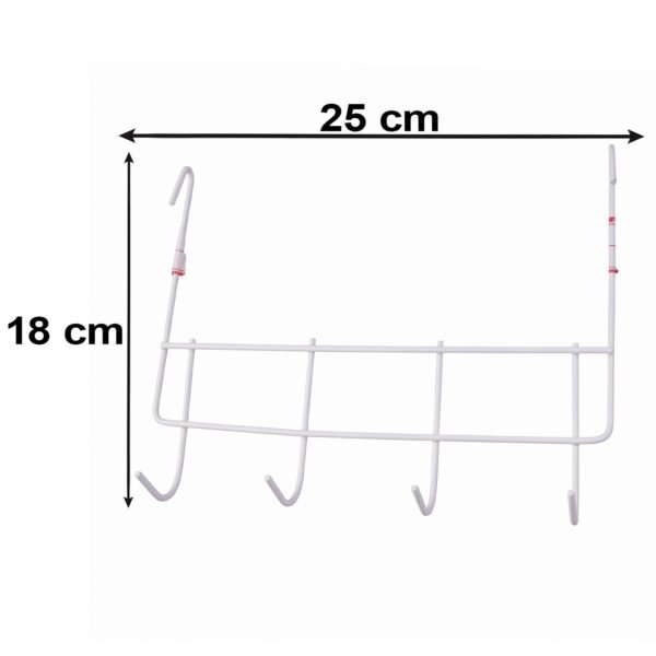 Wall-Wire-Grid-Panel-Hooks-6 Over the Door Metal Hook Rack – Space Saving 4 Hook Organizer