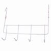 Wall-Wire-Grid-Panel-Hooks-7 Over the Door Metal Hook Rack – Space Saving 4 Hook Organizer