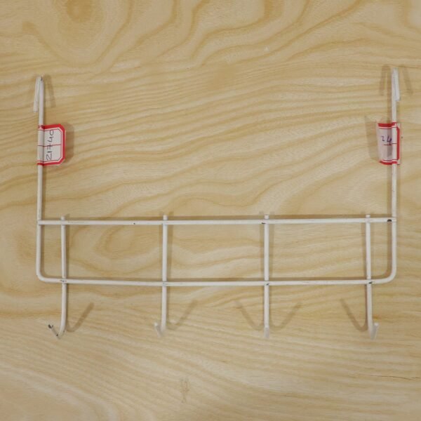 Wall-Wire-Grid-Panel-Hooks-8 Over the Door Metal Hook Rack – Space Saving 4 Hook Organizer