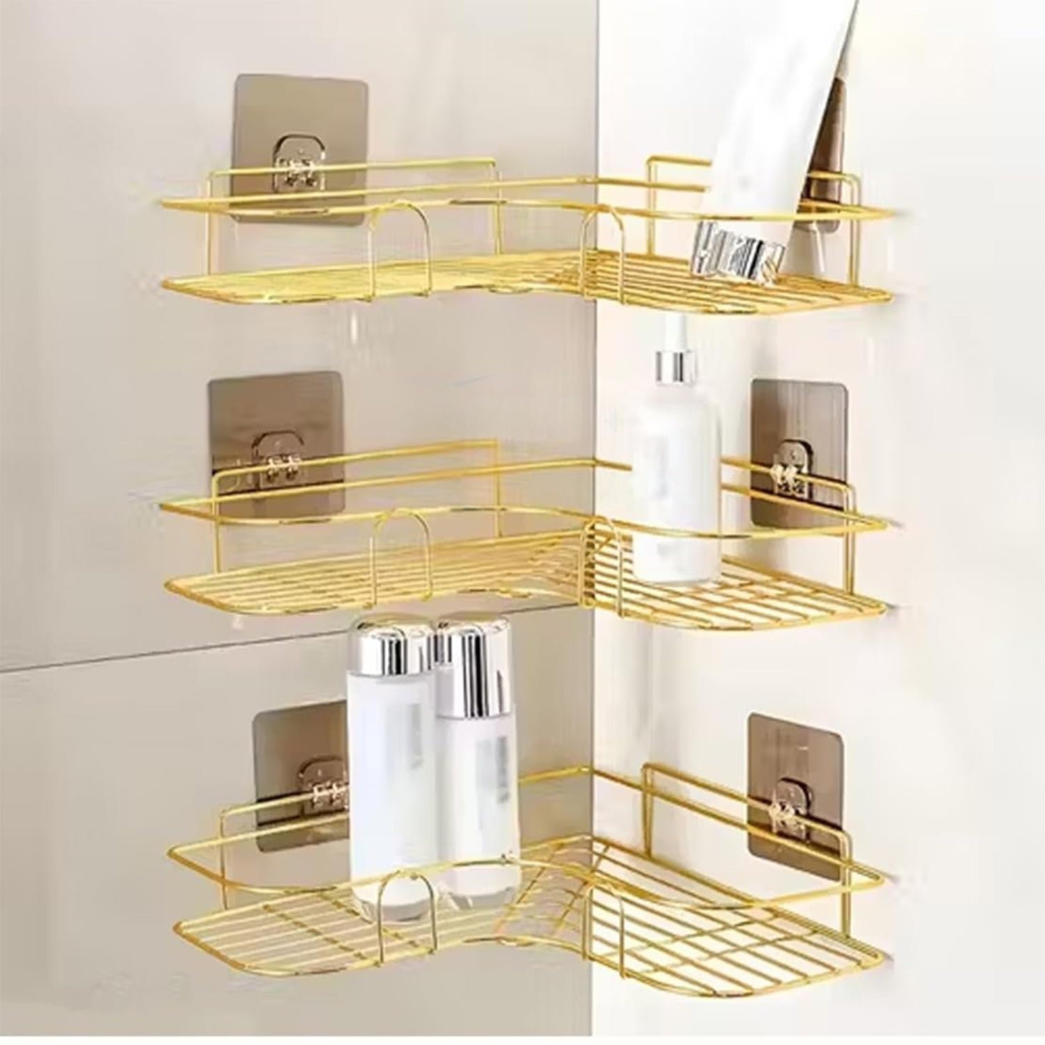 WallHookShelfSticker-03 Adhesive Wall Hook – Transparent, Heavy Duty | GlimmerHome