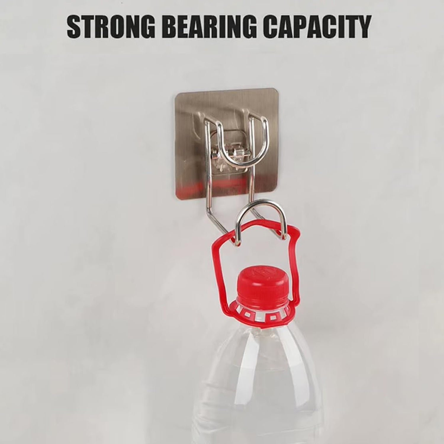 WallHookShelfSticker-05 Adhesive Wall Hook – Transparent, Heavy Duty | GlimmerHome