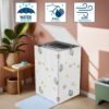 Top Load Washing Machine Cover – Printed, Waterproof & Dustproof (55×58×87 cm)