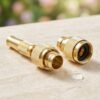 Golden Brass Garden Hose Water Nozzle Spray Gun with Quick Connect...