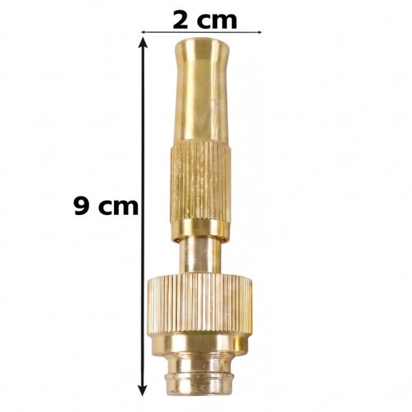 Golden Brass Garden Hose Water Nozzle Spray Gun with Quick Connect...