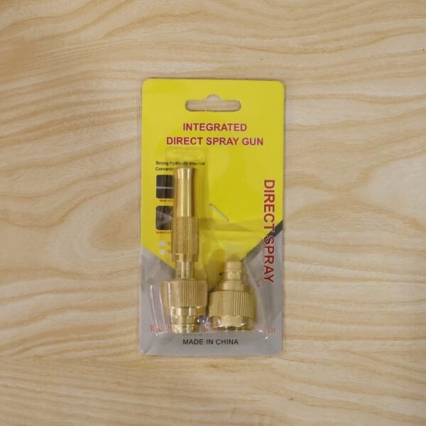 Golden Brass Garden Hose Water Nozzle Spray Gun with Quick Connect...
