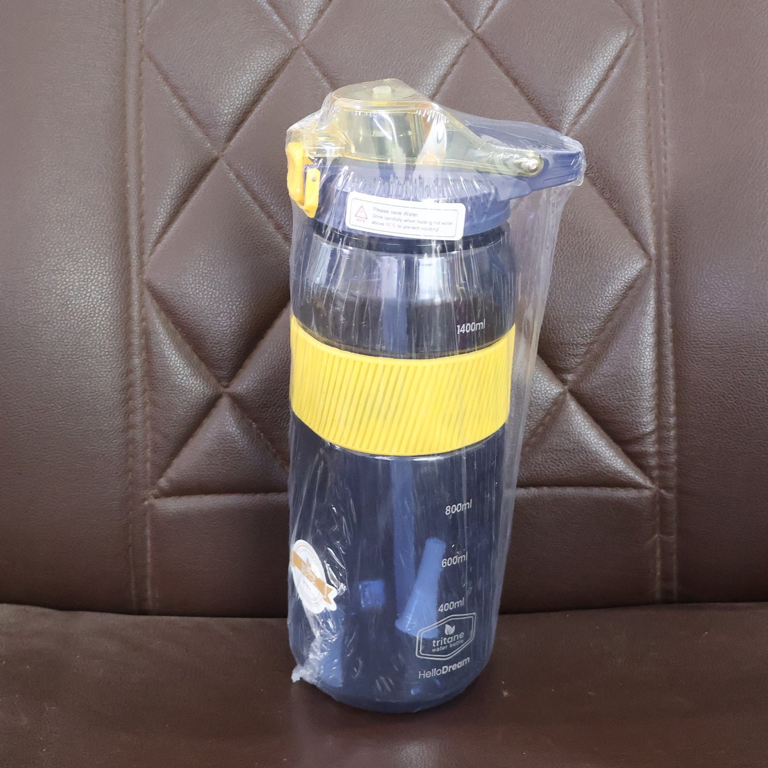 Sports Water Bottle 1400ml – Leakproof Flip Lock Lid with Straw