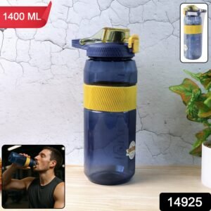 Sports Water Bottle 1400ml – Leakproof Flip Lock Lid with Straw