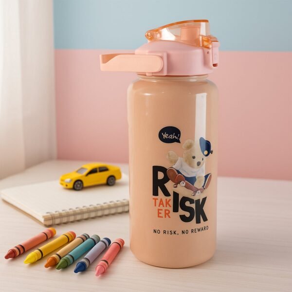 Cartoon Printed Water Bottle Set – Leakproof Multi-Size Trio