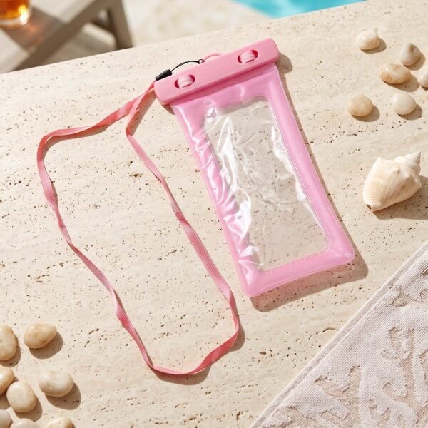 Waterproof Mobile Pouch – Transparent Phone Cover with Lock