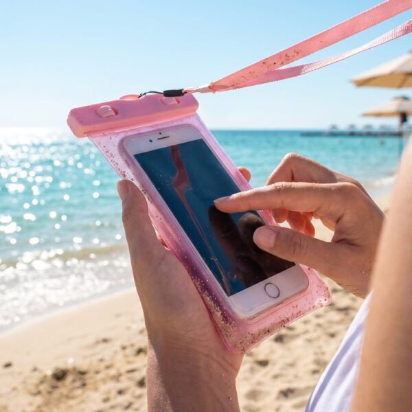 Waterproof Mobile Pouch – Transparent Phone Cover with Lock