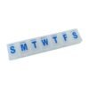 7 Day Weekly Plastic Pill Box Organizer with Daily Compartments (1 Pc)