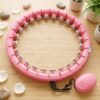 Adjustable Smart Weighted Hula Hoop with Massage Ball for Waist Slimming (1 Pc)