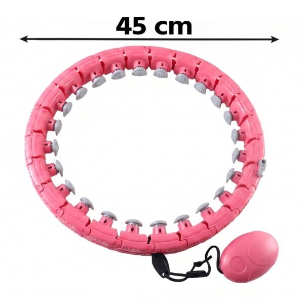 Adjustable Smart Weighted Hula Hoop with Massage Ball for Waist Slimming (1 Pc)