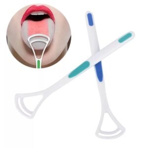 Tongue Cleaner Brush – Silica Handle, Bad Breath Removal (2-Pc) | MintGuard