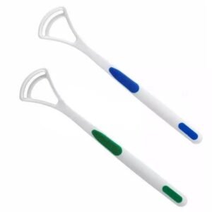 Tongue Cleaner Brush – Silica Handle, Bad Breath Removal (2-Pc) | MintGuard