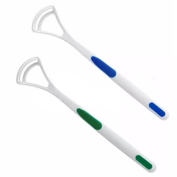 Tongue Cleaner Brush – Silica Handle, Bad Breath Removal (2-Pc) | MintGuard