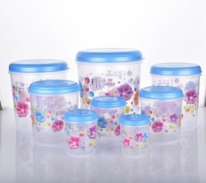 Air Tight Plastic Container Set – 8 Pcs Food Storage | Velvet Wheels