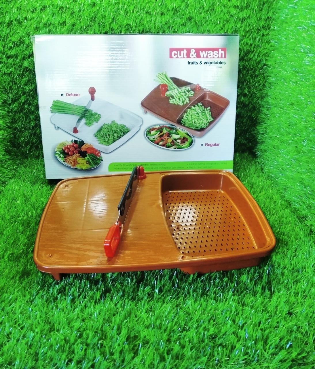 Cut & Wash Box – 2-in-1 Vegetable & Fruit Prep | Quickslice