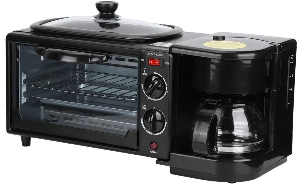 3-in-1 Breakfast Maker – Toaster Oven, Grill & Coffee | Indo Glow
