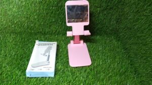Adjustable Phone Stand – 3-Way Desk Mobile Holder with Mirror | Deskrova