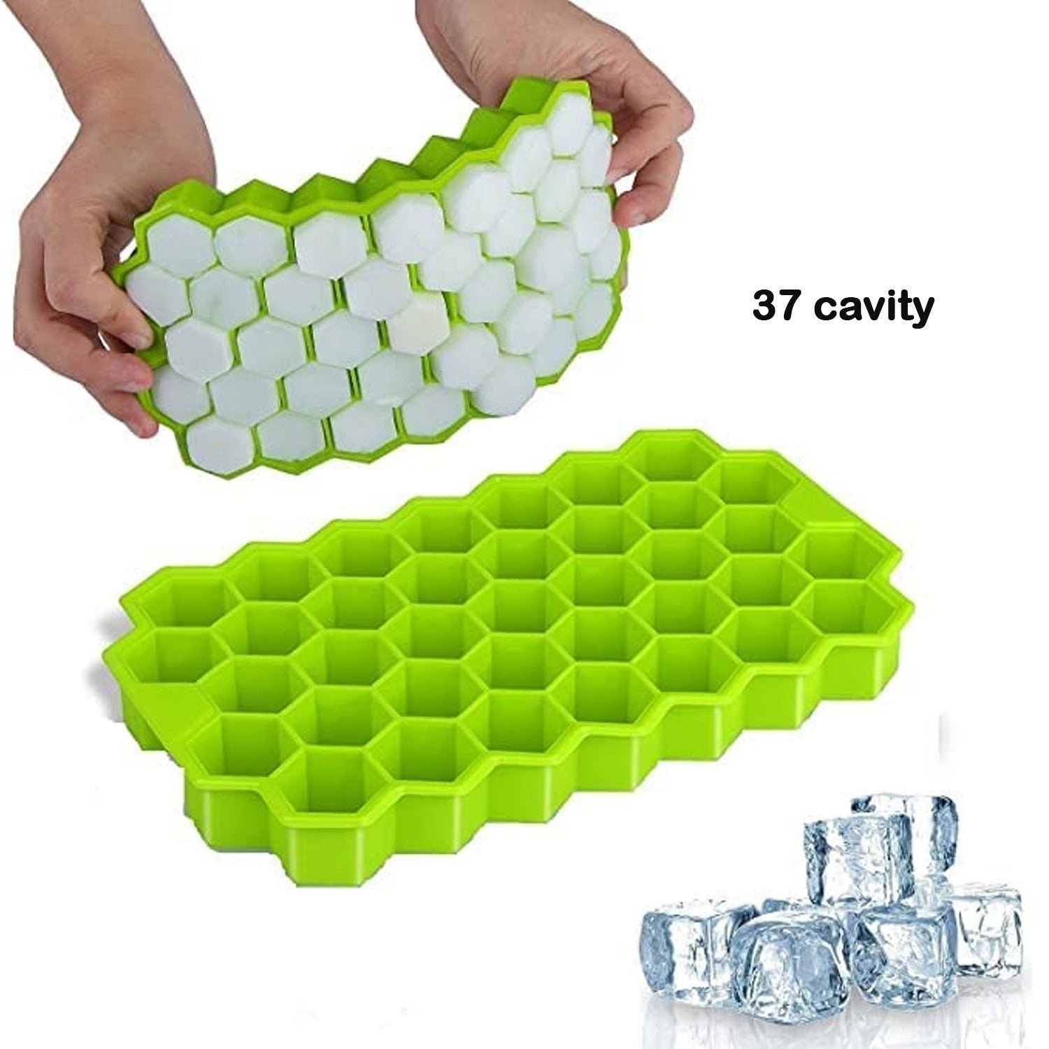 Silicone Ice Cube Tray – 37 Honeycomb Cubes | ChillPour