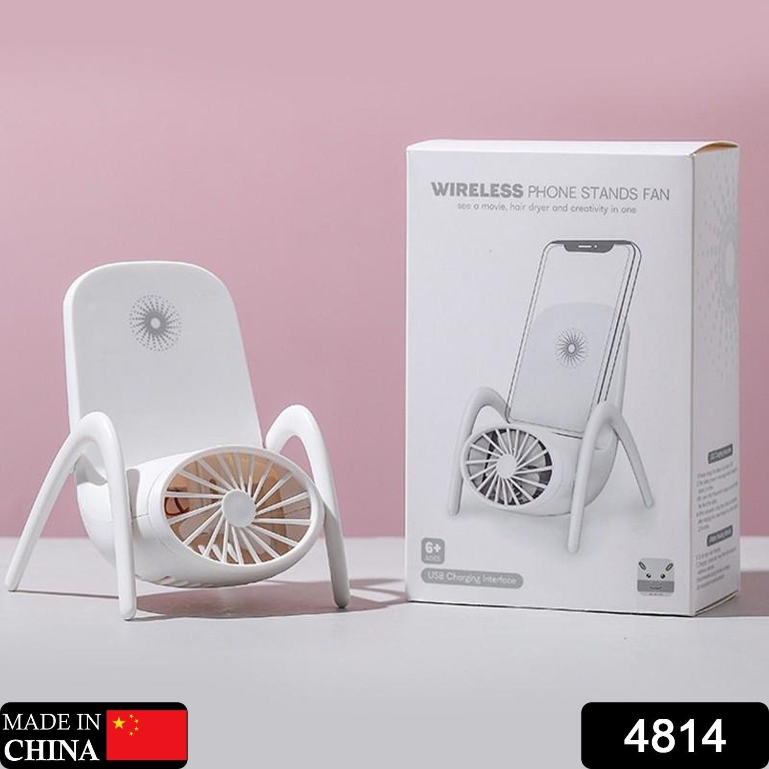 Portable Phone Holder Fan – Handheld & Multi-Function | VoltDesk