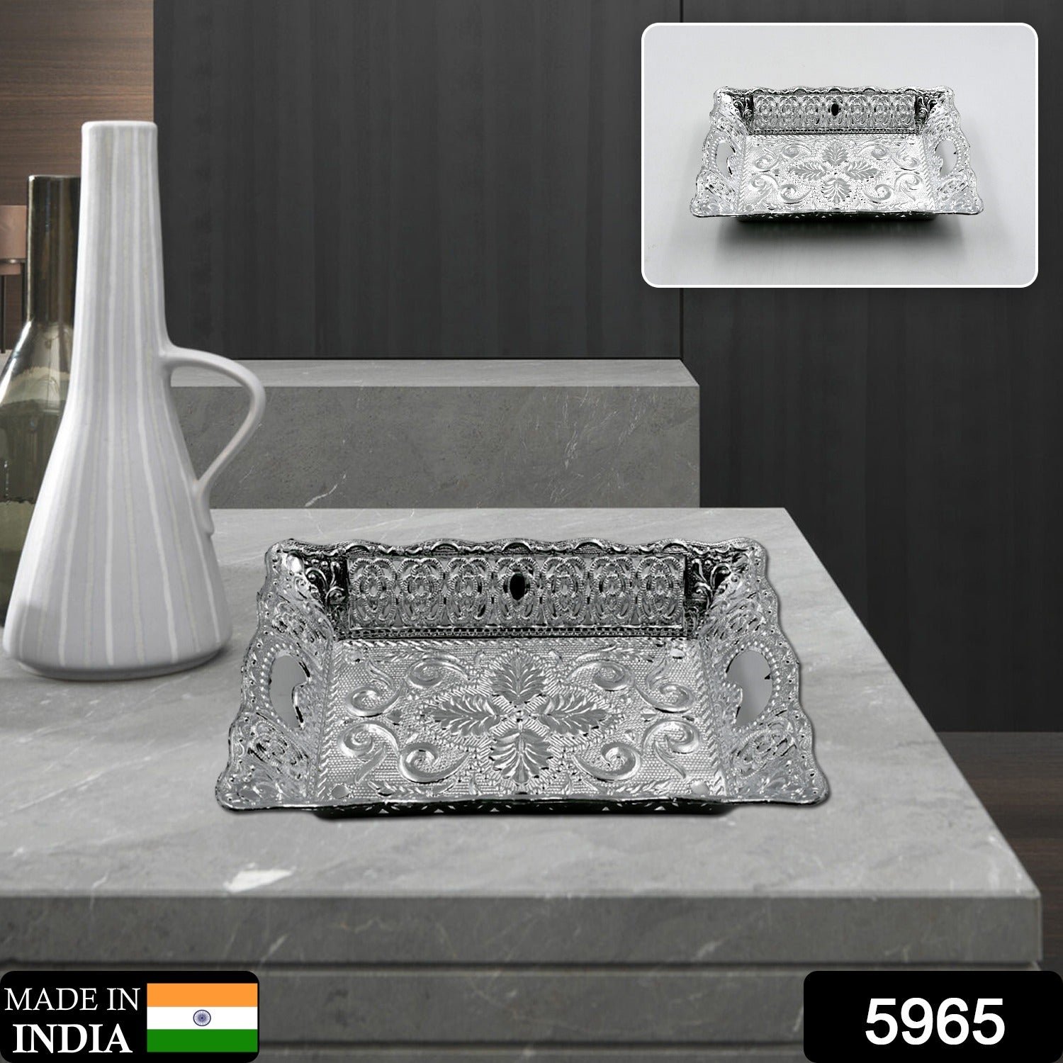 Mukhwas Serving Tray – Dry Fruit & Candy Plate | Indo Glow