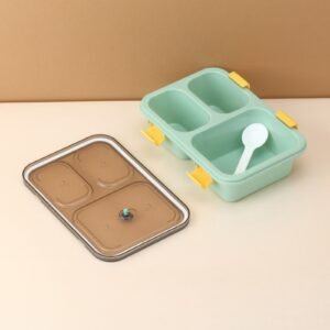 Kids Lunch Box – 3-Compartment, Leak-Proof Tiffin | Lunchie Bunchie