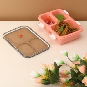 Kids Lunch Box – 3-Compartment, Leak-Proof Tiffin | Lunchie Bunchie