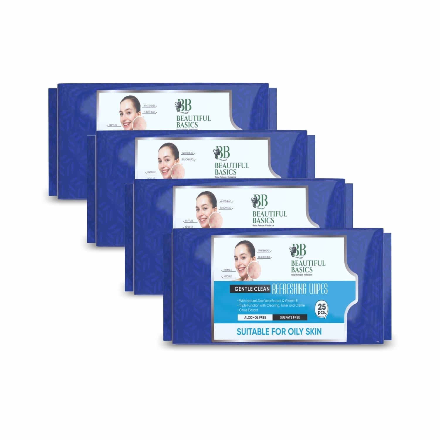 Facial Cleansing Wet Wipes – Fruit Extract, 25 Count | Beautiful Basics