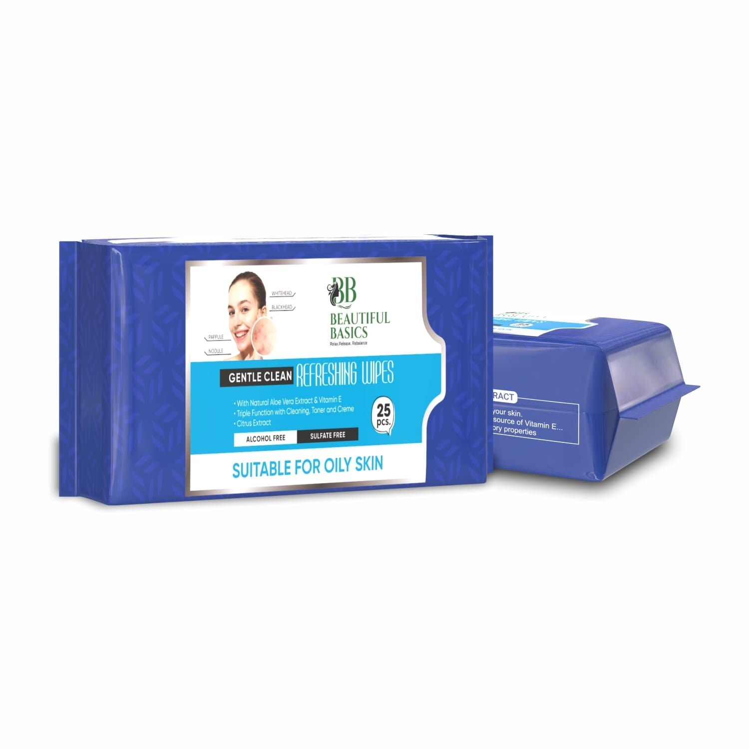 Facial Cleansing Wet Wipes – Fruit Extract, 25 Count | Beautiful Basics
