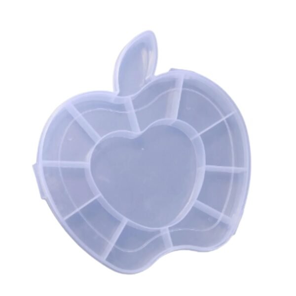Apple Shape Jewellery Box – Transparent Plastic Organizer | LilyGleam