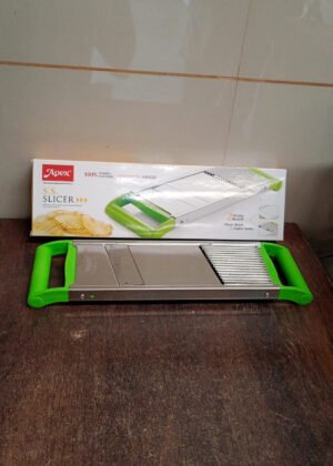 Stainless Steel Vegetable Slicer – Durable 2-in-1 Mandoline Cutter