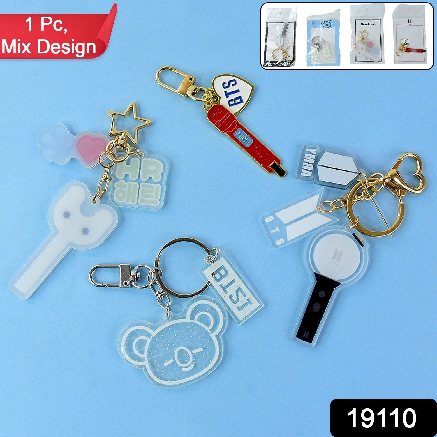 Acrylic Keychains – Cute & Durable Mixed Designs
