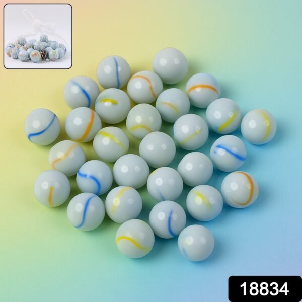 WhatsAppImage2025-04-30at12.11.17 Glass Marbles Pack of 30 – Classic White with Colorful Swirls