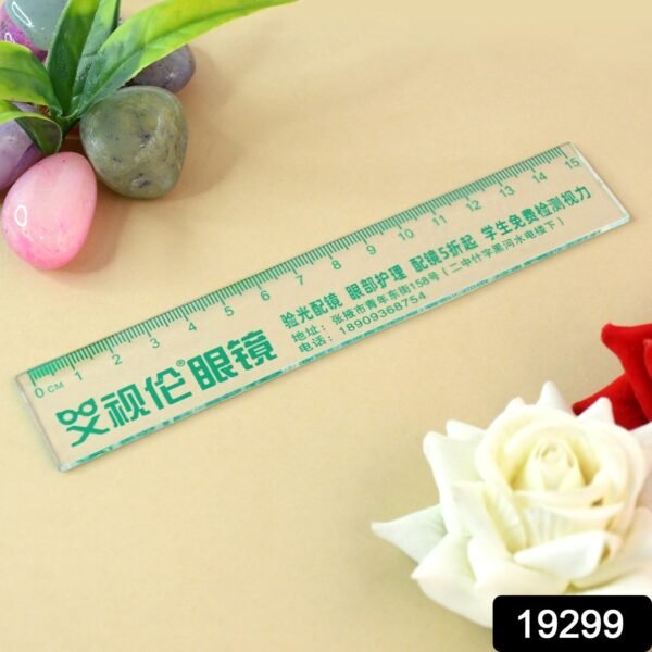 Transparent 15cm Plastic Scale – Durable and Lightweight Ruler