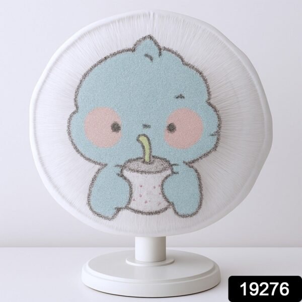 Cartoon Fabric Mesh Fan Cover – Elastic Fit & Child Safe