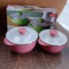 Plastic Serving Bowl Set with Lids – Airtight, Microwave Safe 2 Pieces