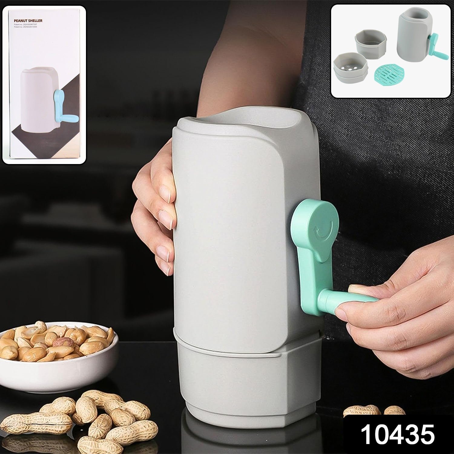 Peanut Sheller Machine – Manual Hand-Crank Nut Cracker