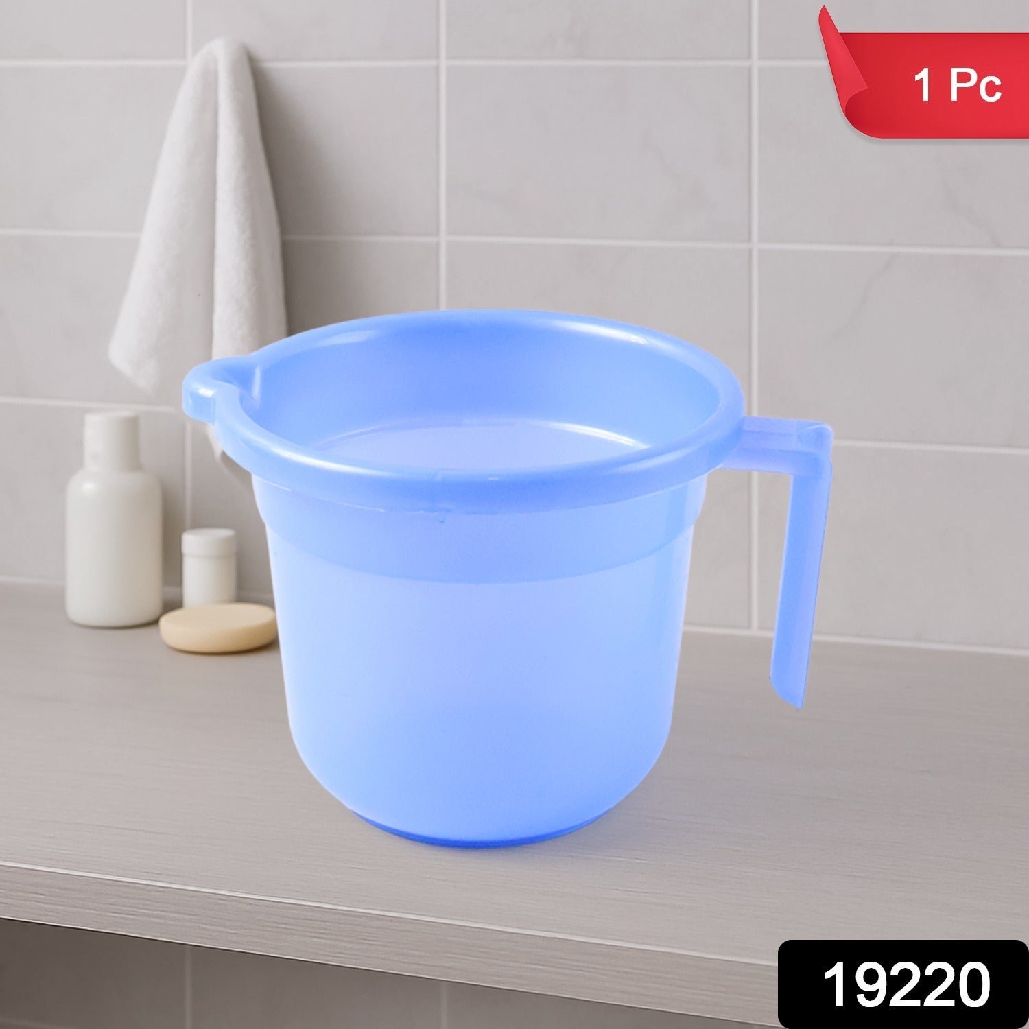 Unbreakable Plastic Bath Mug 1000ML with Ergonomic Handle