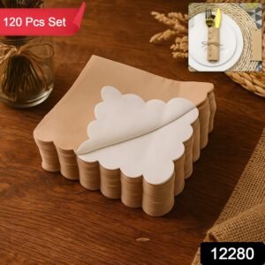 Scalloped Edge Tissue Napkins – Elegant 120 Pc 2-Ply Set