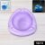 Transparent Purple Plastic Ashtray – Durable Heat-Resistant Design