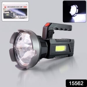 Rechargeable USB LED Hand Torch – Dual Light & Durable