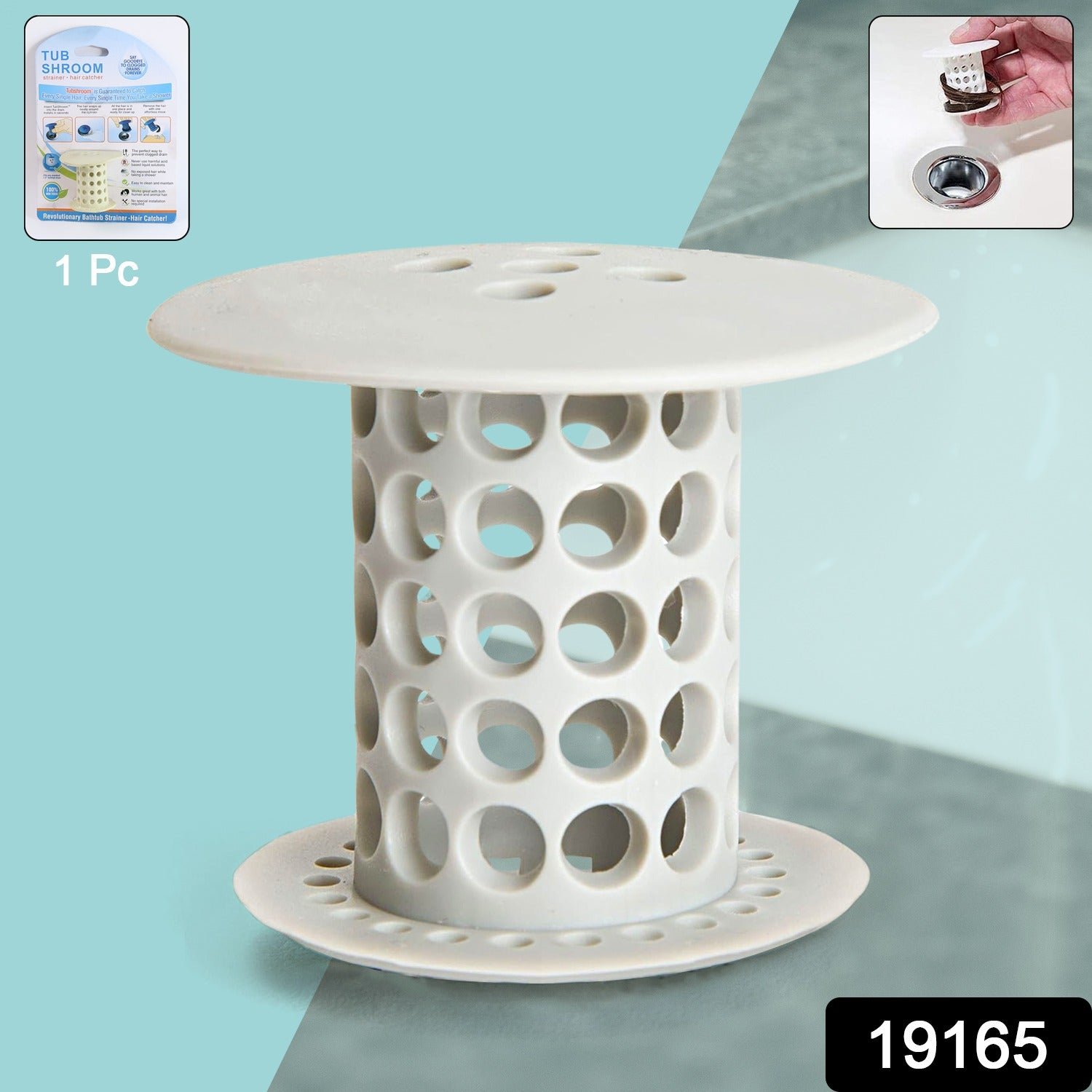 Tub Drain Hair Catcher – Universal Silicone Anti-Clog Strainer