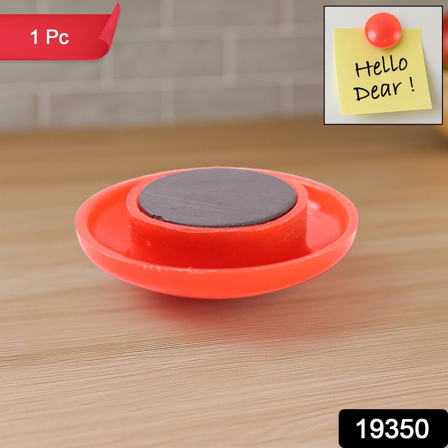 Red Magnetic Board Button – Strong Hold & 30mm Diameter