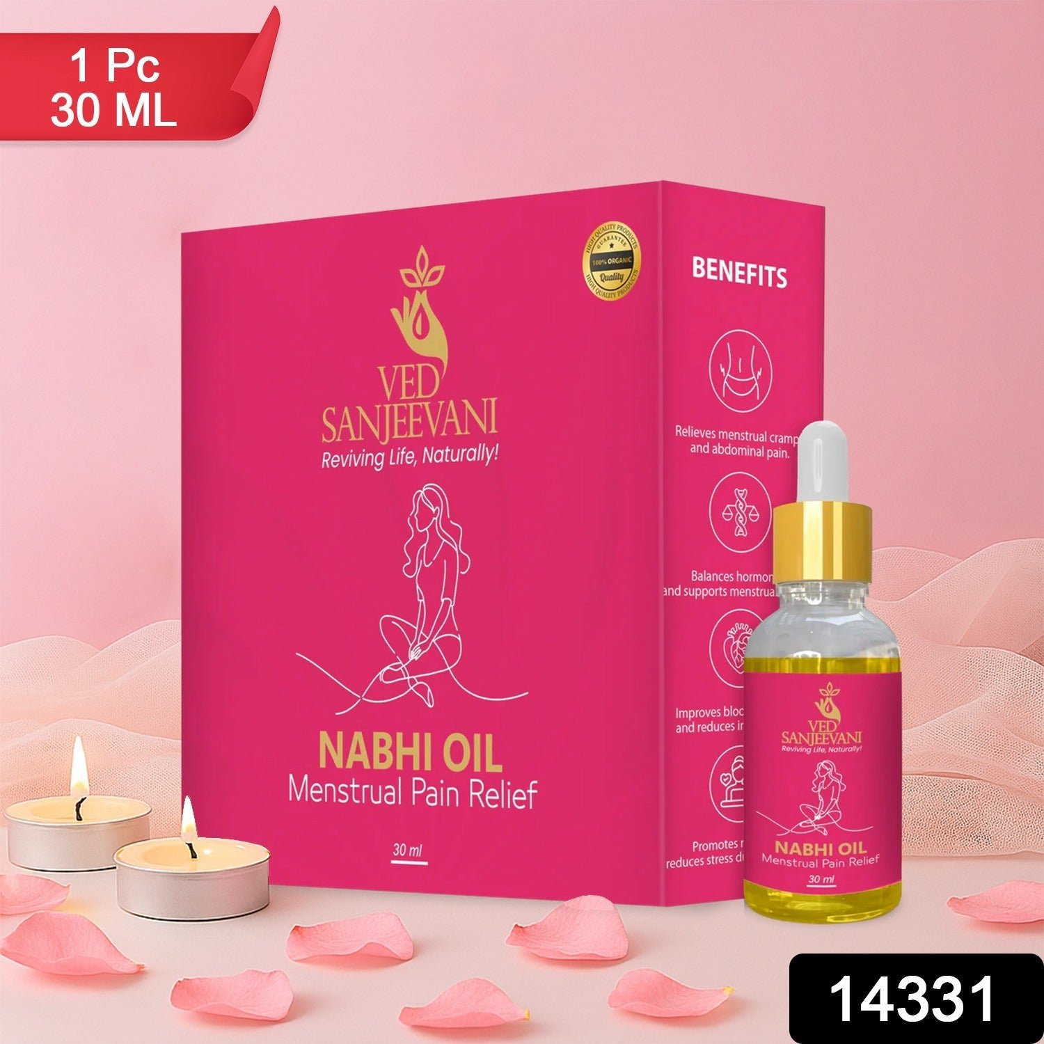 Nabhi Oil for Menstrual Pain Relief – Ayurvedic Herbal Cramp Relief