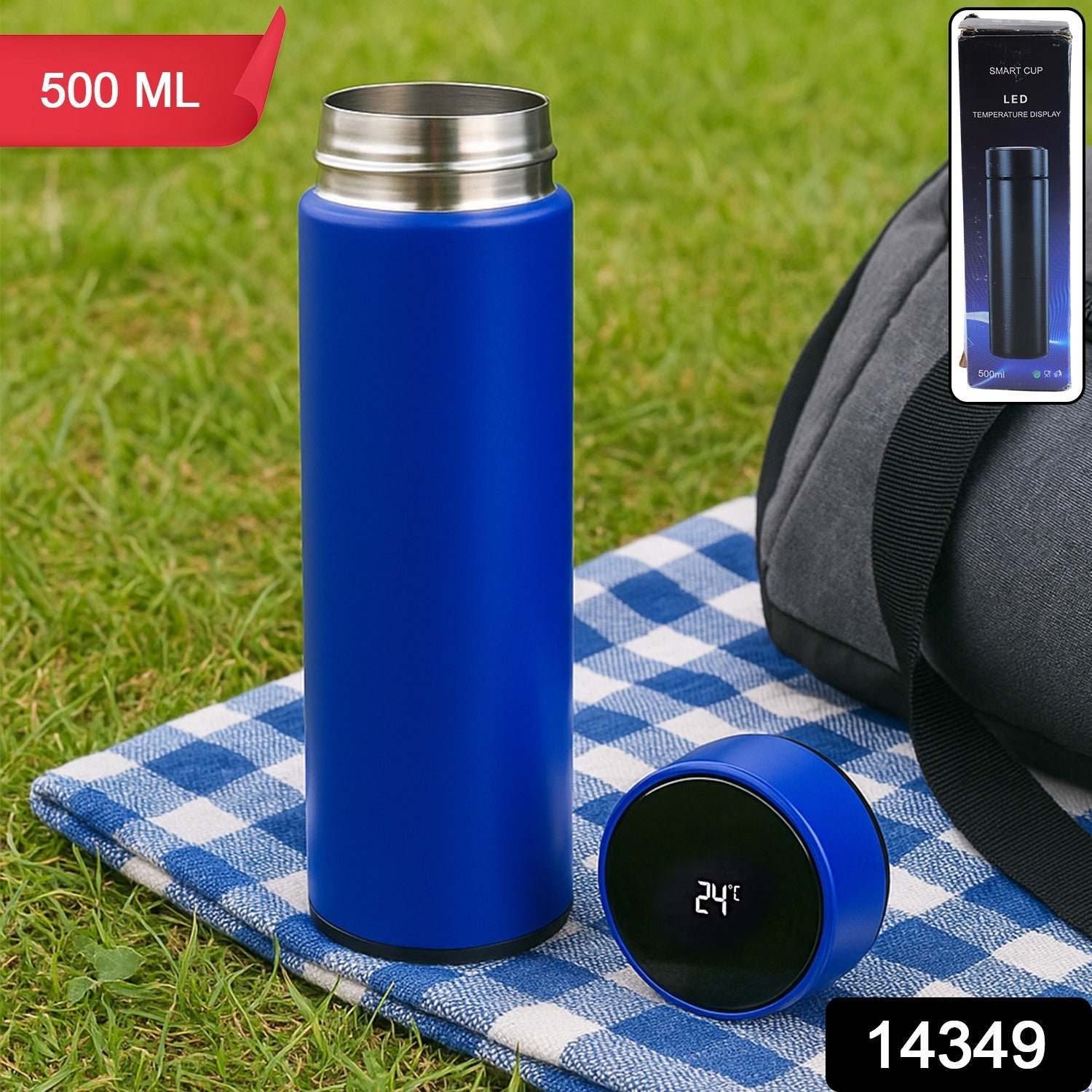 Vacuum Insulated Water Bottle – LED Temp Display, 500ml