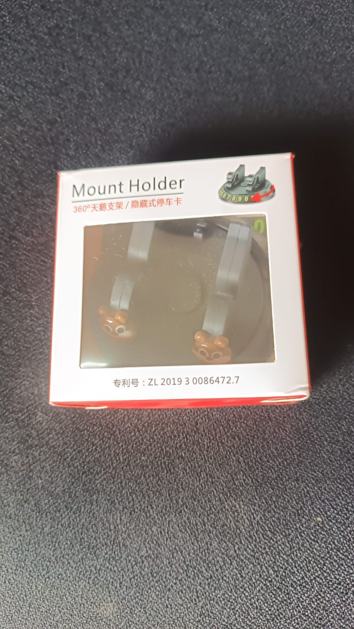 Car Dashboard Mobile Phone Holder Stand with Parking Number Display