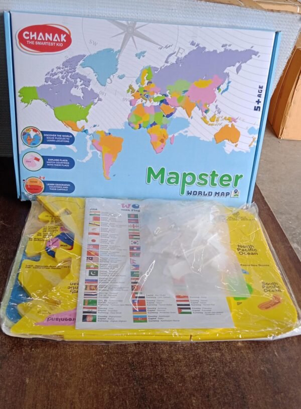 World Map Puzzle – Educational EVA Foam Toy for Kids 5+